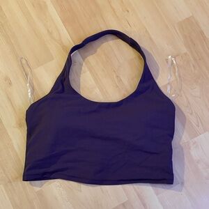 Athleta Purple Halter Crop Top